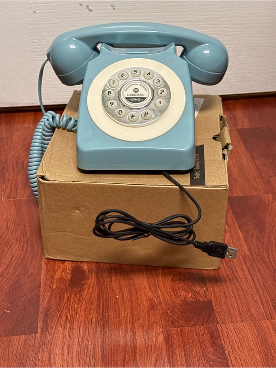 Other - Retro Rotary USB Desk Phone - Blue